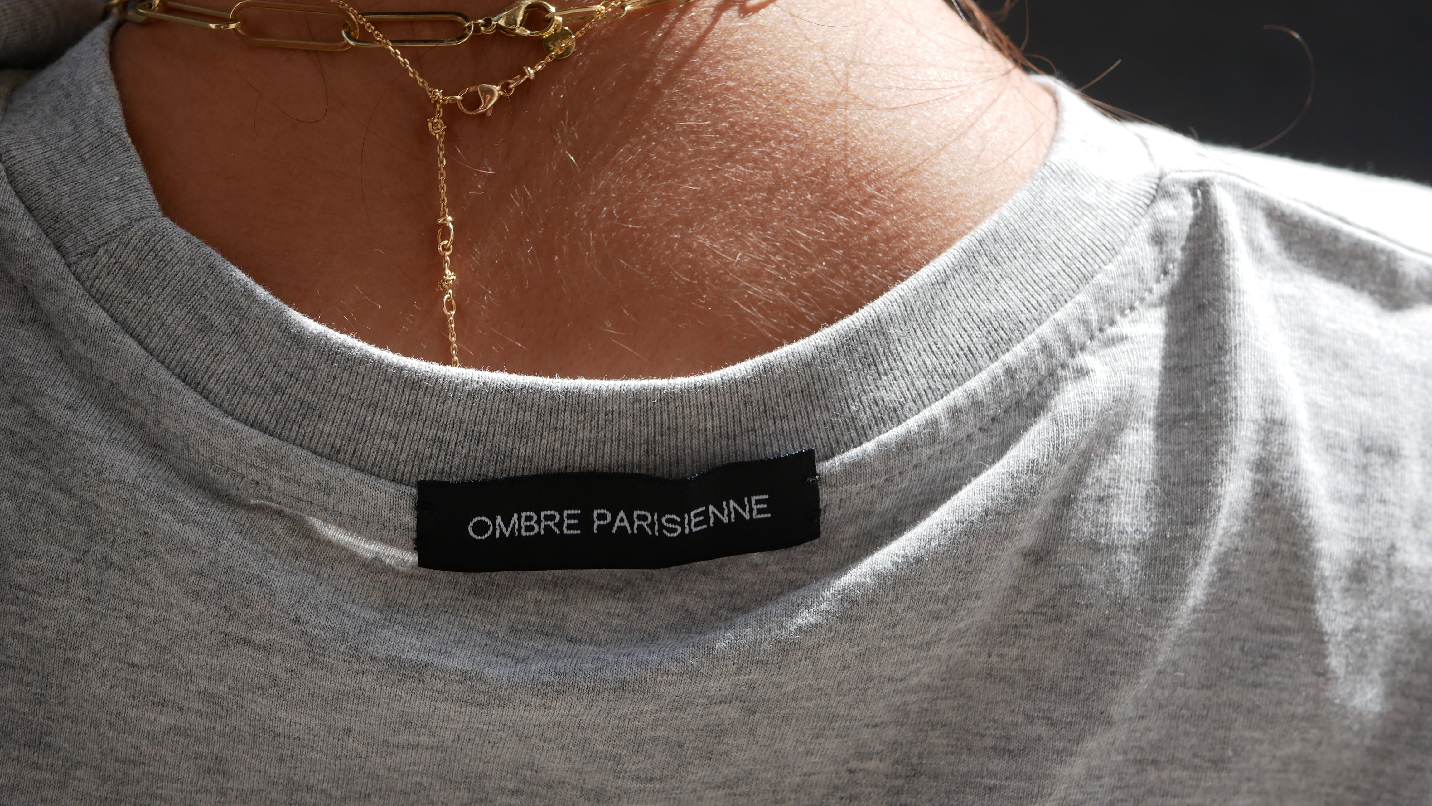 T-shirt College - Heather Grey - Ombre Parisienne