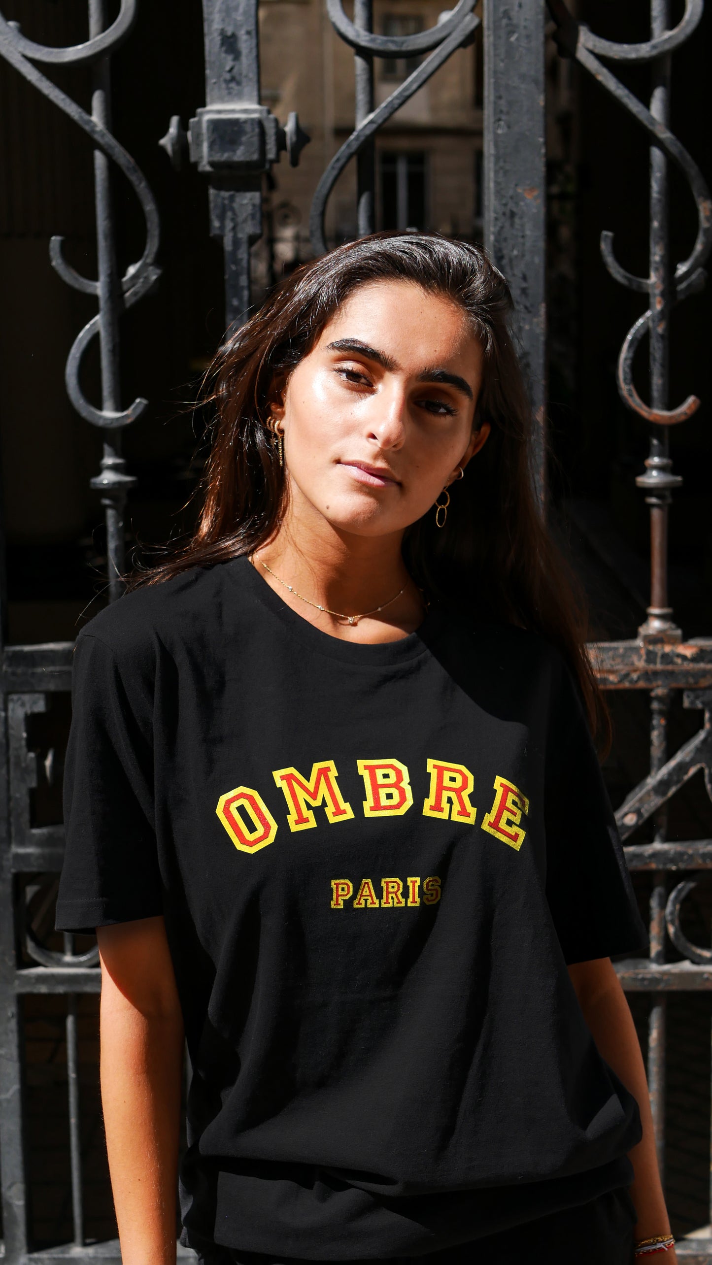T-shirt College - Black - Ombre Parisienne